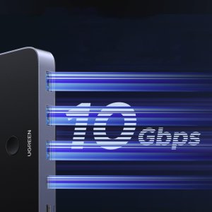 Switch Ugreen Przełącznik switch USB-C USB-A 10Gb/s - szary 3
