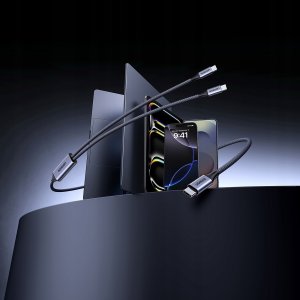 Kabel USB Ugreen USB-C - 2x USB-C 2 m Czarno-szary (6941876277339) 12