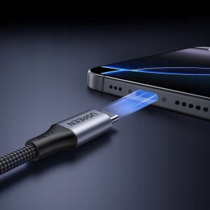 Kabel USB Ugreen USB-C - 2x USB-C 2 m Czarno-szary (6941876277339) 6
