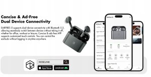 Rose Technics (ROSESELSA) EARFREE i5 - champagne - Słuchawki TWS 5