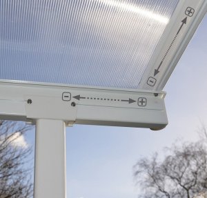 Palram Zadaszenie tarasu Sierra 4200 biały poliwęglanowy 299 x 434 x 305cm 3