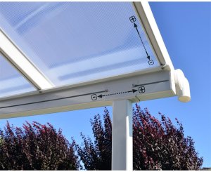 Palram Zadaszenie tarasu metalowy poliweglanowy markiza daszek 314 x 299 x 305cm 6