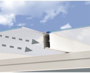 Palram Zadaszenie tarasu metalowy poliweglanowy markiza daszek 314 x 299 x 305cm 7