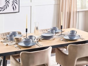 Zestaw 4 dużych talerzy JUNIPER Kamionka Błękitny 4