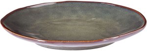 Zestaw 4 dużych talerzy THYME Kamionka Ciemnozielony 5