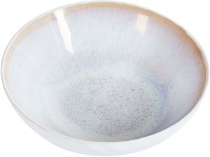 Beliani Zestaw 8 głębokie talerze SESAME Kamionka Jasnoszary 6