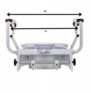 Nasadka podwyższająca na toaletę z uchytwami 11