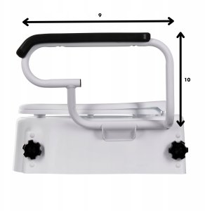 Nasadka podwyższająca na toaletę z uchytwami 12