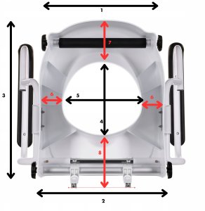 Nasadka podwyższająca na toaletę z uchytwami 13