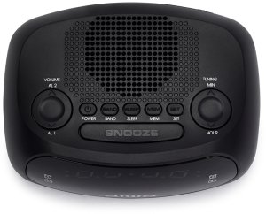 Radiobudzik Aiwa radio czarny budzik CR-09J (8435256811551) 2