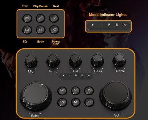 HUABAO Głośnik Bluetooth do karaoke z 2 bezprzewodowymi mikrofonami 2