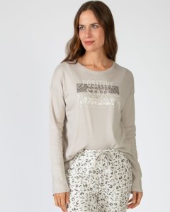 Piżama damska rozm. L P751256  kolor beżowy 3