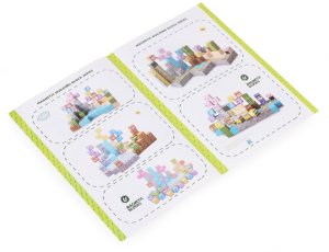 Klocki magnetyczne konstrukcyjne dla dzieci zestaw 88 elementów EDUKAMP 6