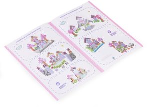 Multistore Klocki magnetyczne konstrukcyjne dla dzieci 140 elementów sześcian - różowy EDUKAMP 5