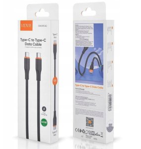 Kabel USB Vidvie SZYBKI KABEL USB TYP-C PRZEWÓD MOCNY SZYBKIE ŁADOWANIE 60W 1m 7