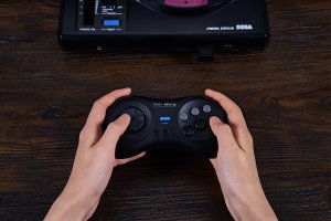 Pad 8BitDo M30 2.4G, Gamepad, Sega Genesis, Directional buttons, Menu button, Select button, Start button, Digital, Wireless, Micro-USB 4
