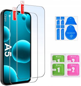 krainaGSM ZESTAW Etui do Oppo A5 4G|A5 5G Matowe Czarne Silikon Slim + 2 SZKŁO 8