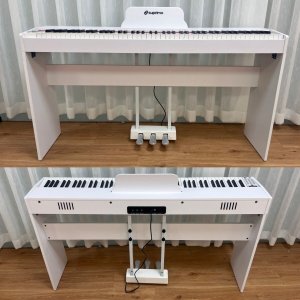 Vevor SUPRIMO SDP88 WH pianino cyfrowe stacjonarne ważone klawisze MIDI 2x10W stereo 3