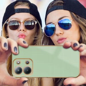 Etui do Xiaomi Redmi 15C 5G CASE ELEGANCKIE GLAMOUR SLIM + Szkło 9H 5