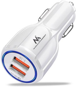 Ładowarka samochodowa Maclean, Qualcomm Quick Charge, QC 3.0 - 5V/3A, 9V/1.8A, 12V/1.6A, Gniazdo 5V/3.1A z kablem USB Type-C 58