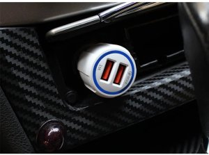 Ładowarka samochodowa Maclean, Qualcomm Quick Charge, QC 3.0 - 5V/3A, 9V/1.8A, 12V/1.6A, Gniazdo 5V/3.1A z kablem USB Type-C 69