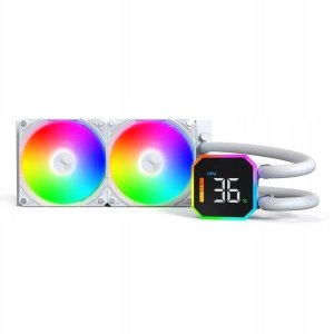 Chłodzenie wodne Montech HyperFlow Digital 240 White zestaw AIO 3
