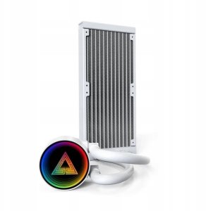 Chłodzenie wodne Montech LightFlow ARGB 240 White zestaw AIO 2