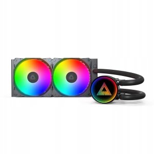 Chłodzenie wodne Montech LightFlow ARGB 240 Black zestaw AIO 3