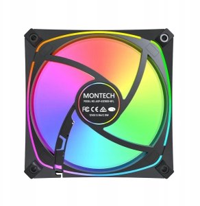 Wentylator Montech Wentylator AX120 Pro PWM Black 120mm 5