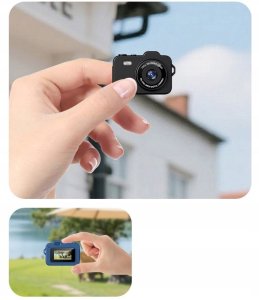 Aparat cyfrowy Xrec Mini Aparat Cyfrowy X8 12mp Video 1080p Lcd 0,96" Wisiorek Breloczek / X8 Biały 3