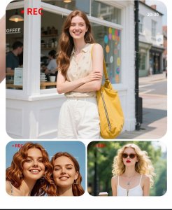 Aparat cyfrowy Xrec Mini Aparat Cyfrowy X8 12mp Video 1080p Lcd 0,96" Wisiorek Breloczek / X8 Biały 4