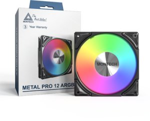 Wentylator Montech Wentylator Metal Pro 12 ARGB PWM Black 120mm 3