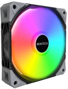 Wentylator Montech Zestaw wentylatorów E28 ARGB PWM Black 120mm (3-pak) 2
