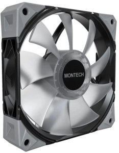 Wentylator Montech Zestaw wentylatorów E28 ARGB PWM Black 120mm (3-pak) 3