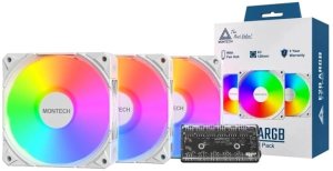 Wentylator Montech E28 ARGB (E28 ARGB 3 in 1 Pack (W)) 8