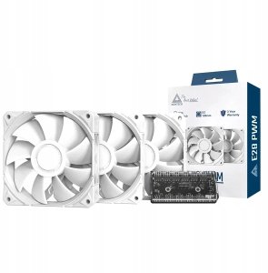 Wentylator Montech Zestaw wentylatorów E28 PWM White 120mm (3-pak) 6