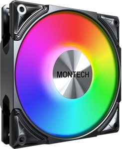 Wentylator Montech Metal Pro 12 ARGB PWM 3-pak (METAL PRO 12 ARGB PWM 3 in 1 (B)) 2