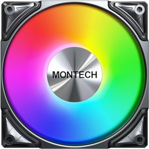 Wentylator Montech Metal Pro 12 ARGB PWM 3-pak (METAL PRO 12 ARGB PWM 3 in 1 (B)) 3