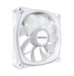 Wentylator Montech Zestaw wentylatorów RX120 Pro ARGB PWM Reverse White 120mm (3-pak) 3