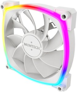 Wentylator Montech Zestaw wentylatorów RX120 ARGB PWM Reverse White 120mm (3-pak) 3