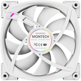 Wentylator Montech Zestaw wentylatorów RX120 ARGB PWM Reverse White 120mm (3-pak) 5