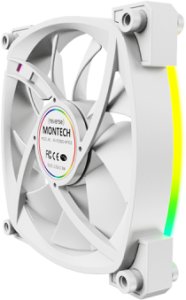 Wentylator Montech Zestaw wentylatorów RX120 ARGB PWM Reverse White 120mm (3-pak) 6