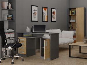 Biurko Dąb Artisan 125 cm x 55 cm 2