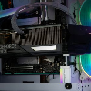 Biała Podpórka Uchwyt Wspornik pod karte graficzną GPU EZDIY-FAB ARGB 5