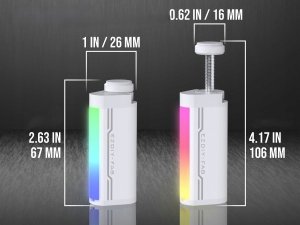 Biała Podpórka Uchwyt Wspornik pod karte graficzną GPU EZDIY-FAB ARGB 7