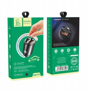 DENMEN ŁADOWARKA SAMOCHODOWA 2X USB DZ19 2