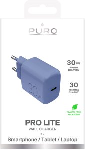 Ładowarka Puro PRO LITE wall charger 1xUSB-C, 30W 2
