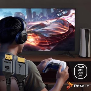 Kabel Reagle HDMI - HDMI 1m czarny 4