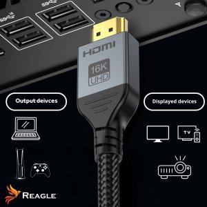Kabel Reagle HDMI - HDMI 1m czarny 8