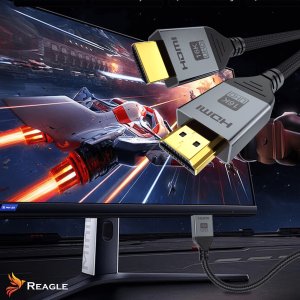 Kabel Reagle KABEL HDMI PRZEWÓD 2M 96 Gbit/s 16K 4K 480Hz HDR10+ DOLBY HDCP 2.3 2.1 10